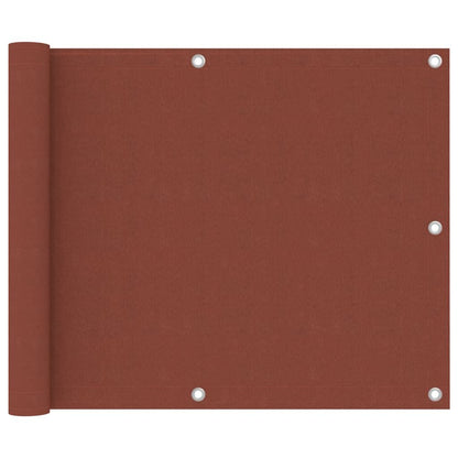 Vidaxl Toldo Para Balcón De Tela Oxford Terracota 75x300 Cm_0