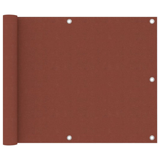 Vidaxl Toldo Para Balcón De Tela Oxford Terracota 75x300 Cm_0
