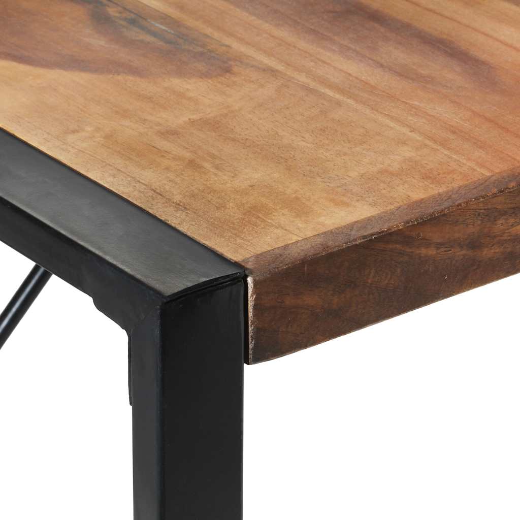 Mesa De Comedor De Madera Maciza 140x140x75 Cm_2