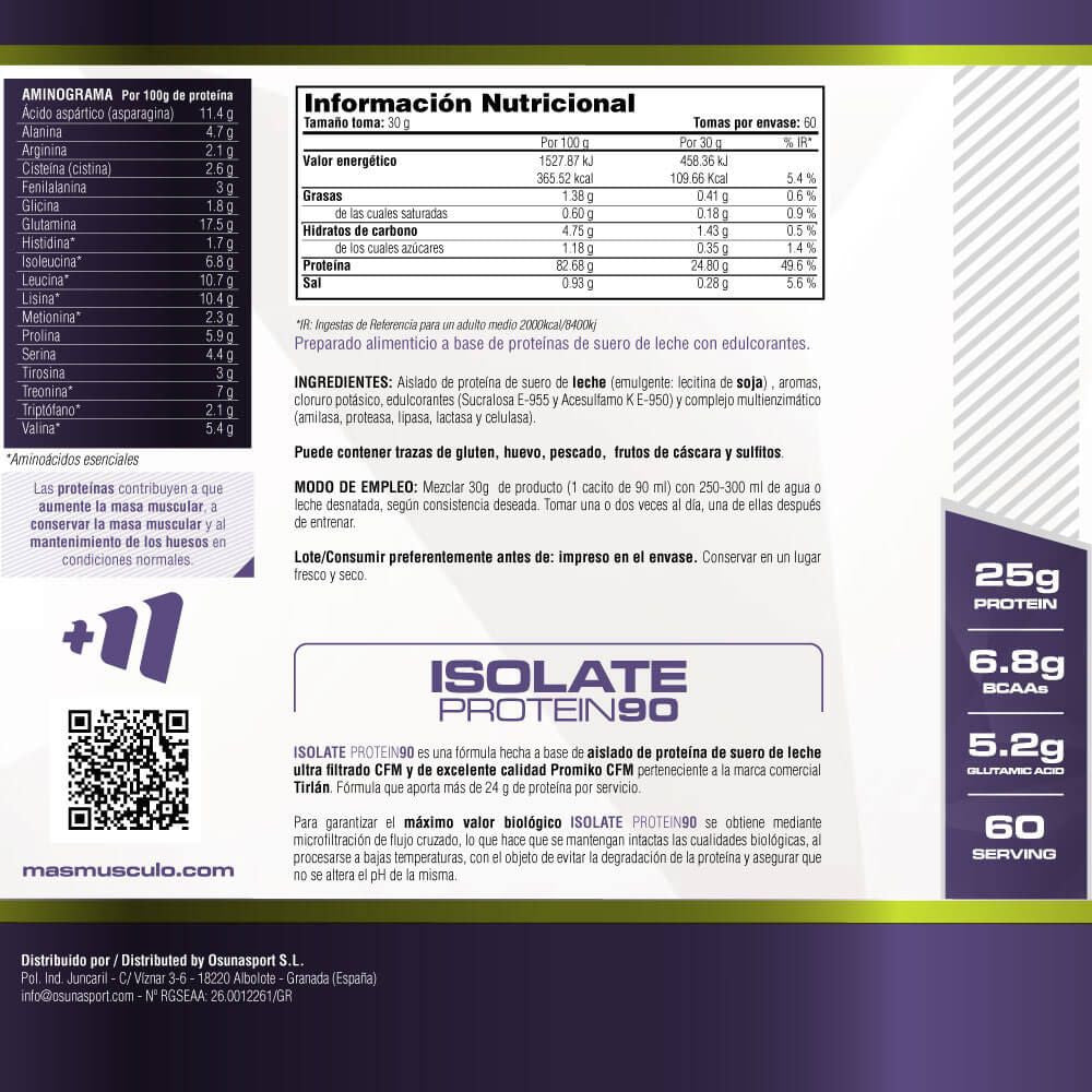 Isolate 90 Cfm - 1,8 Kg - Peanut Butter Cups - Aumenta La Masa Muscular - Masmusculo_5