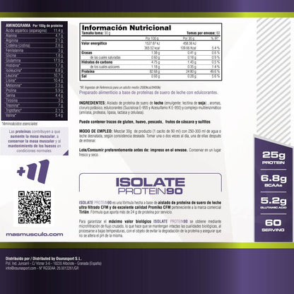 Isolate 90 Cfm - 1,8 Kg - Peanut Butter Cups - Aumenta La Masa Muscular - Masmusculo_5