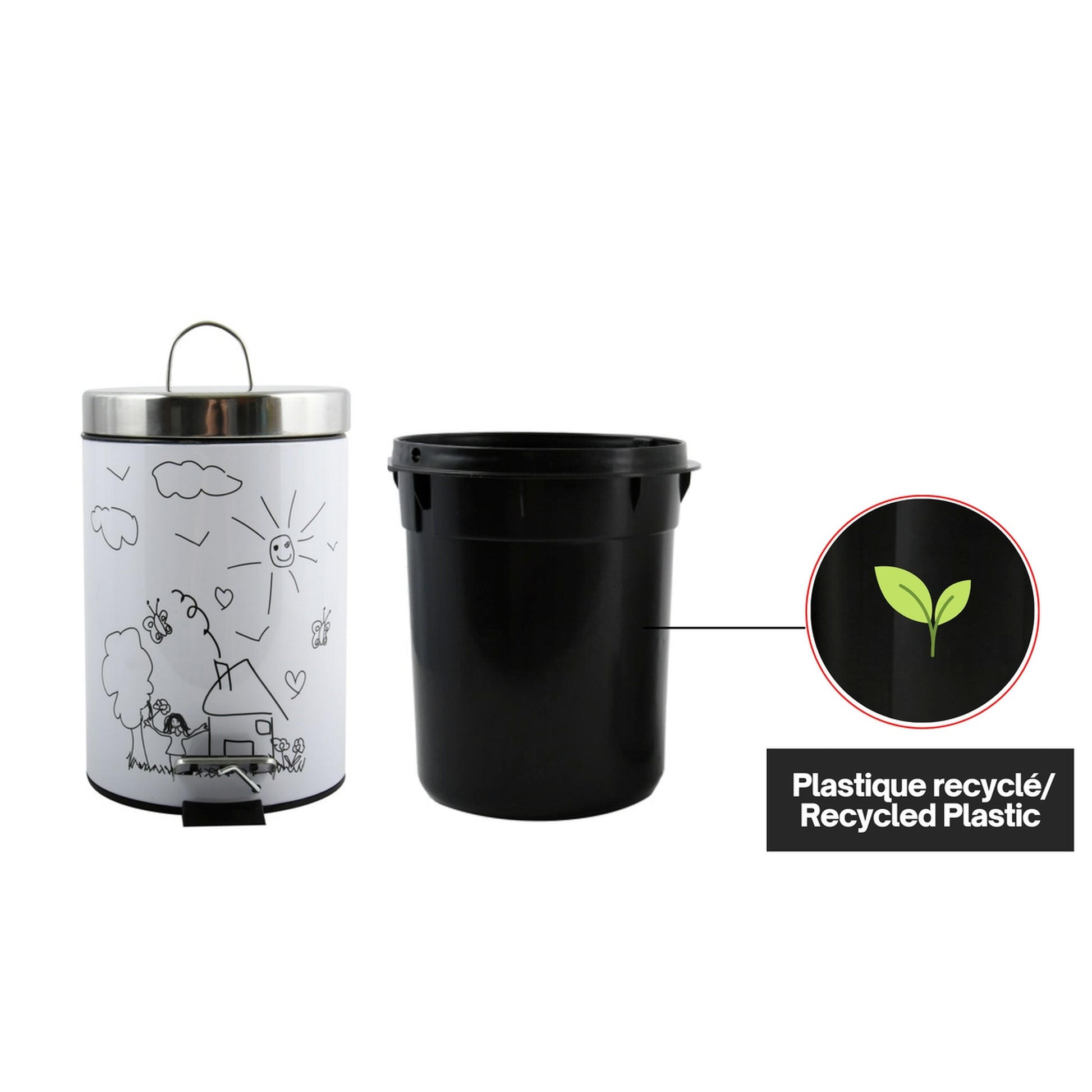 Cubo De Basura 3l Jardin D'enfant_4