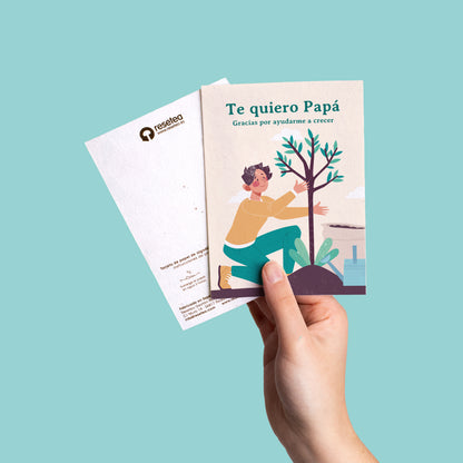 Postal Plantable Te Quiero Papá Con Semillas De Manzanilla – Detalle Original Que Florece Con Amor | Resetea_3