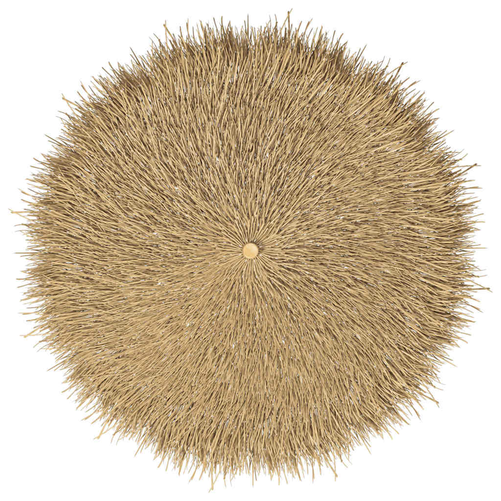 Vidaxl Sombrilla De Bambú Con Tejado De Hojas De Plátano 210 Cm_3