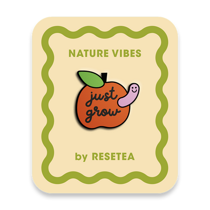 Pin Just Grow - Accesorio Moderno y Original para Chaquetas, Mochilas y Bolsos - Nature Vibes_0