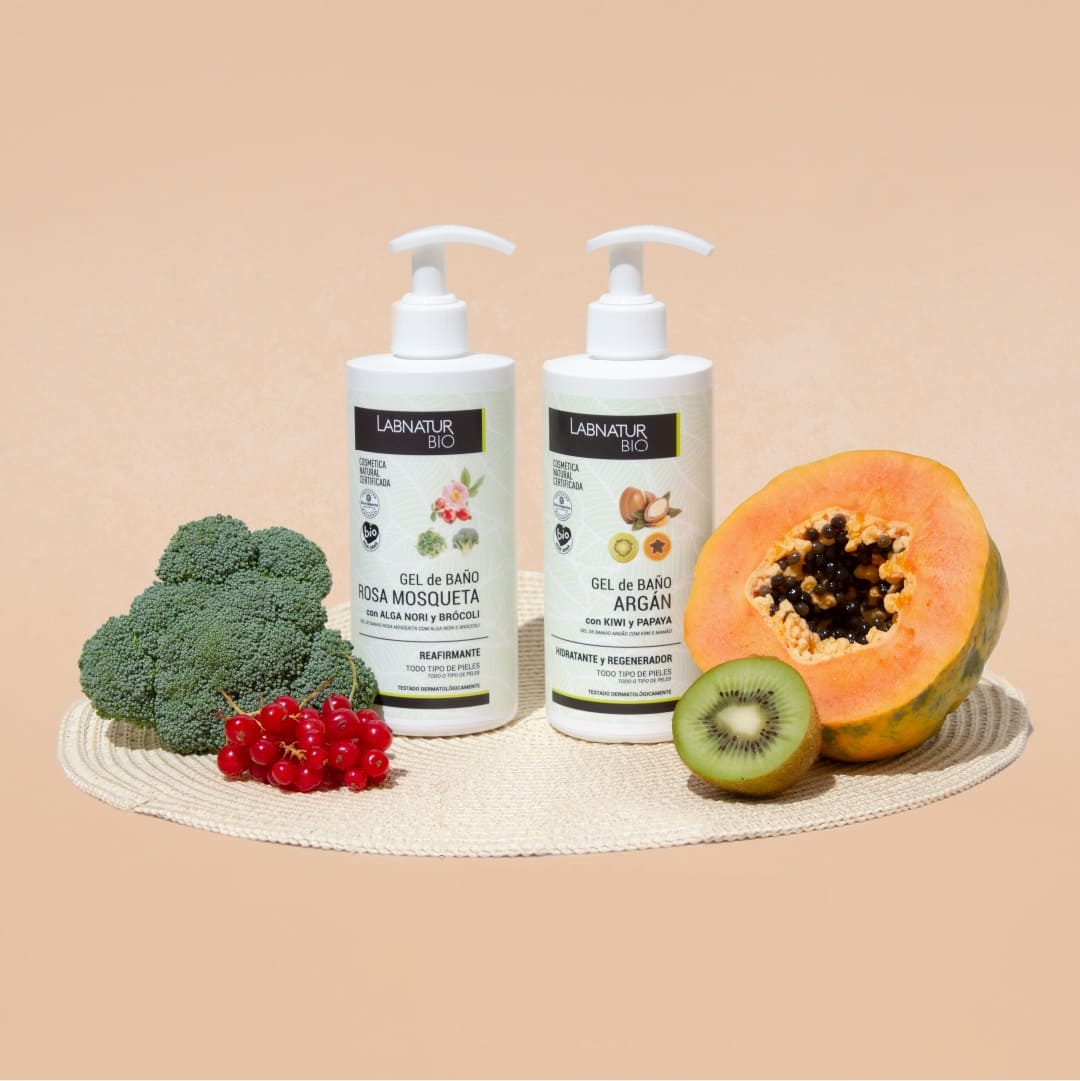 Gel de Ducha Rosa Mosqueta, Alga Nori y Brócoli Labnatur Bio 450 ml | Hidratante, Reafirmante y Antioxidante | Vegano_2