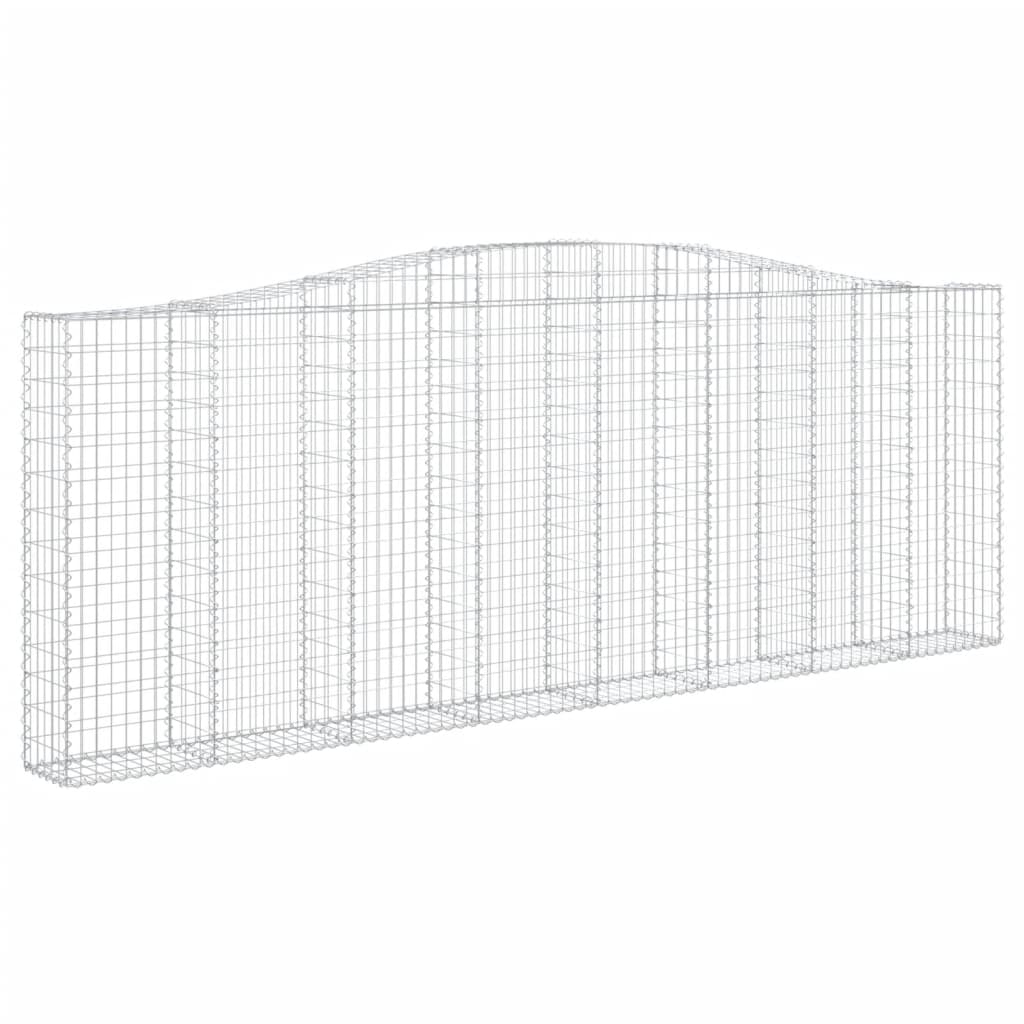 Cestas De Gaviones 10 Uds Forma De Arco Hierro 400x30x140/160cm_2