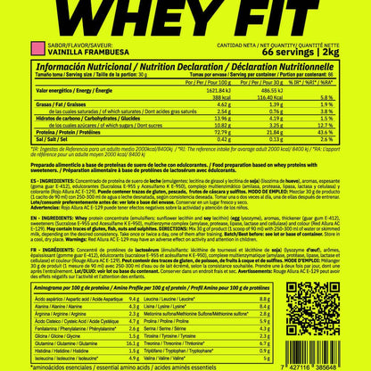 Whey Fit - 2kg - Vainilla Frambuesa - Aumenta La Masa Muscular - Masmusculo_5