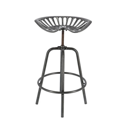 Esschert Design Taburete Con Forma De Asiento De Tractor Gris_0
