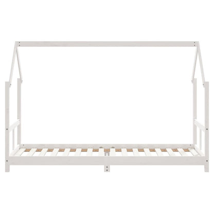 Vidaxl Estructura De Cama Para Niños Madera De Pino Blanco 80x200 Cm_3