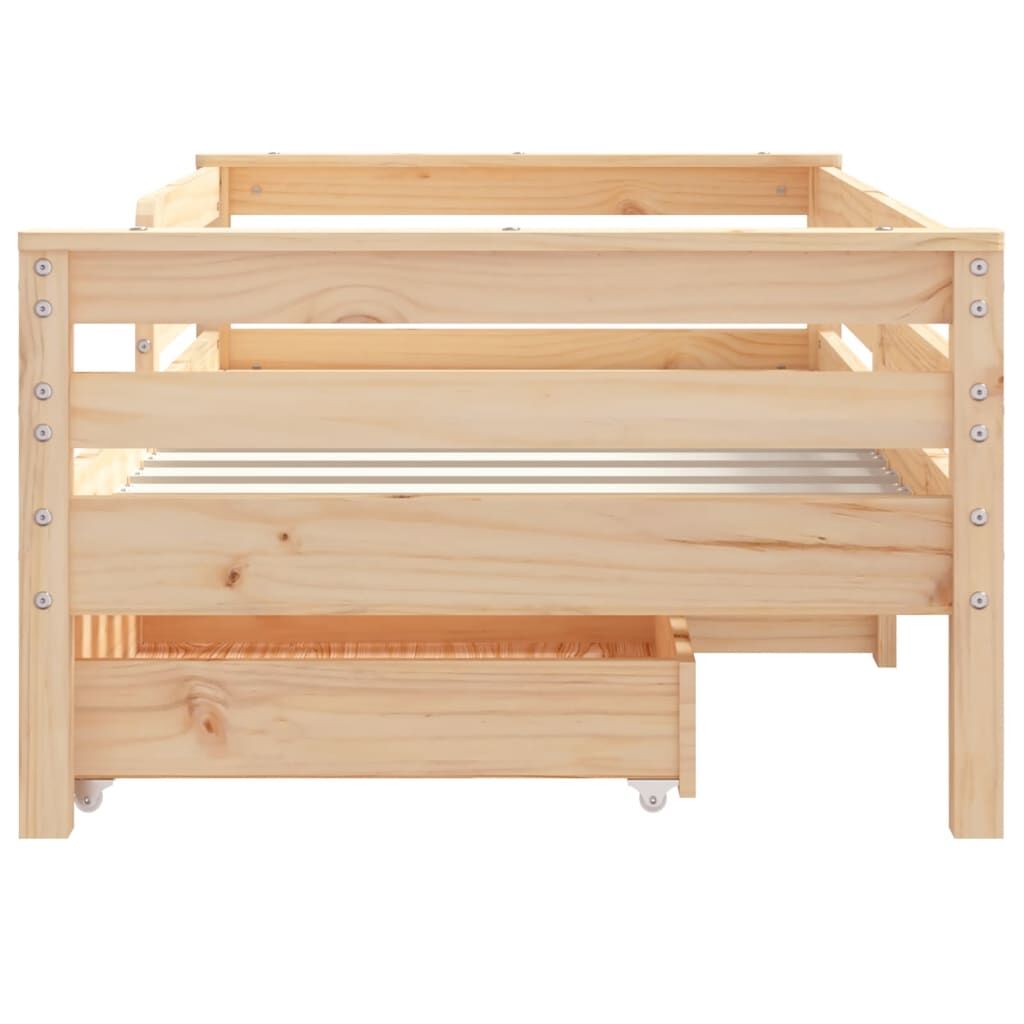 Vidaxl Estructura De Cama Para Niños Con Cajones Madera Pino 70x140 Cm_4