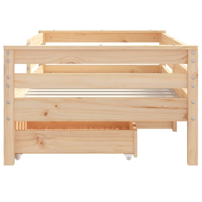 Vidaxl Estructura De Cama Para Niños Con Cajones Madera Pino 70x140 Cm_4