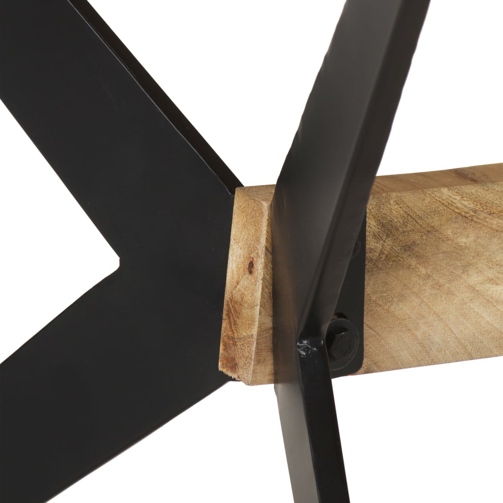 Mesa De Comedor De Madera Maciza De Mango 180x90x76 Cm_3