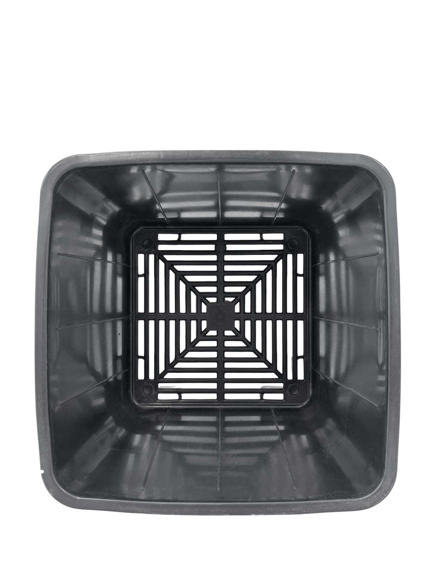 Maceta Cuadrada Negra Elevada 24,5 X 25,2 X 24,5 Cm (10 L)  – Drenaje Y Aireación Óptimos