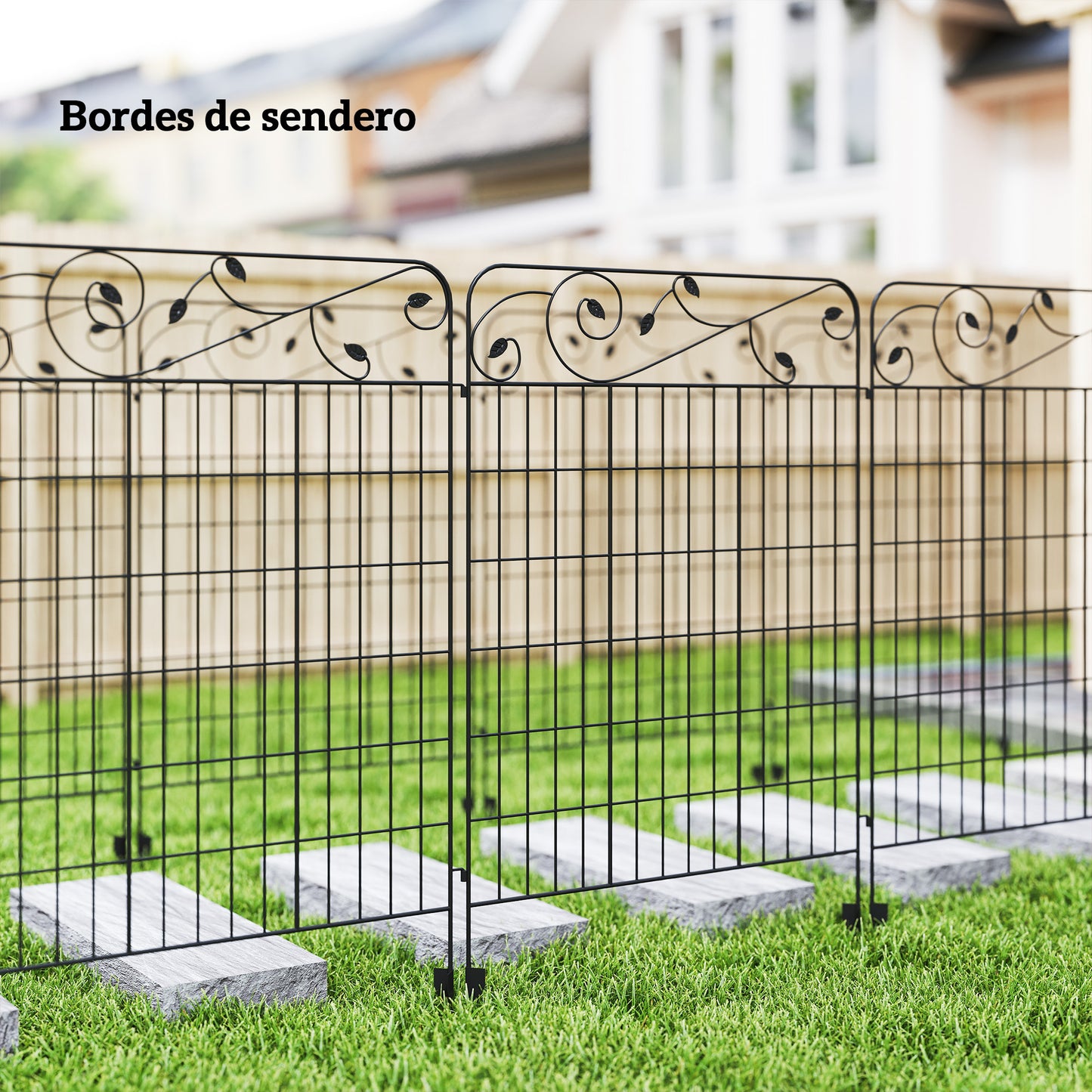Outsunny Vallas De Jardín Exterior De 4 Paneles 88x110 Cm Con Ángulo Ajustable_4