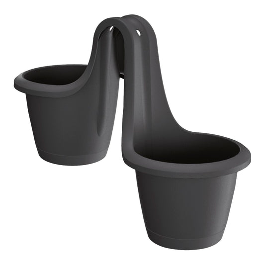 Maceta Respana Railing 13l., Dimensiones (mm) 398x298x209, Color Antracita_0