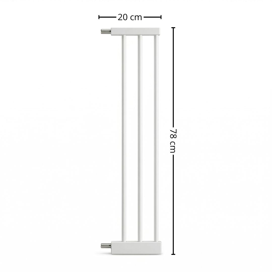 Extensión De 20 Cm Para Valla De Seguridad Infantil Y Para Mascotas, Blanco Bathby_5
