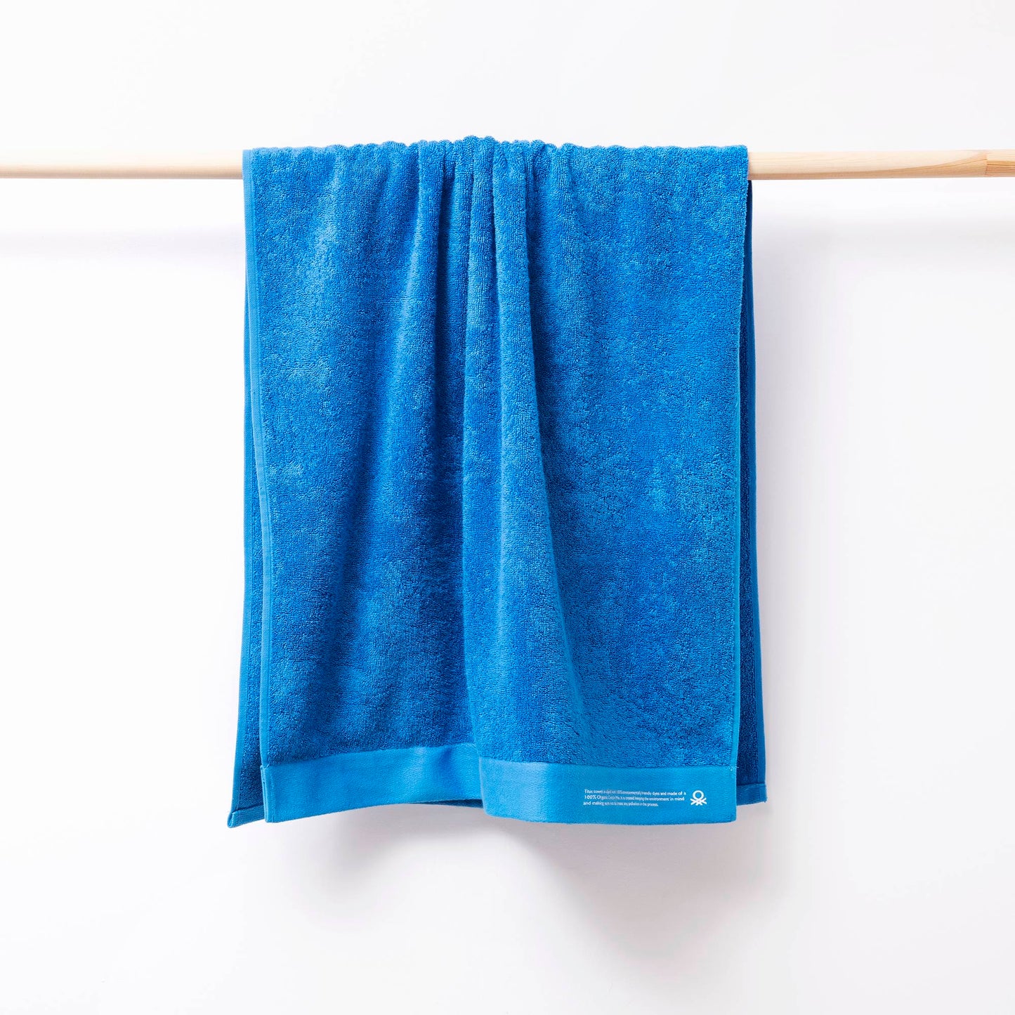 Toalla 90x150 Algodón Orgánico 450gsm Azul Benetton_3