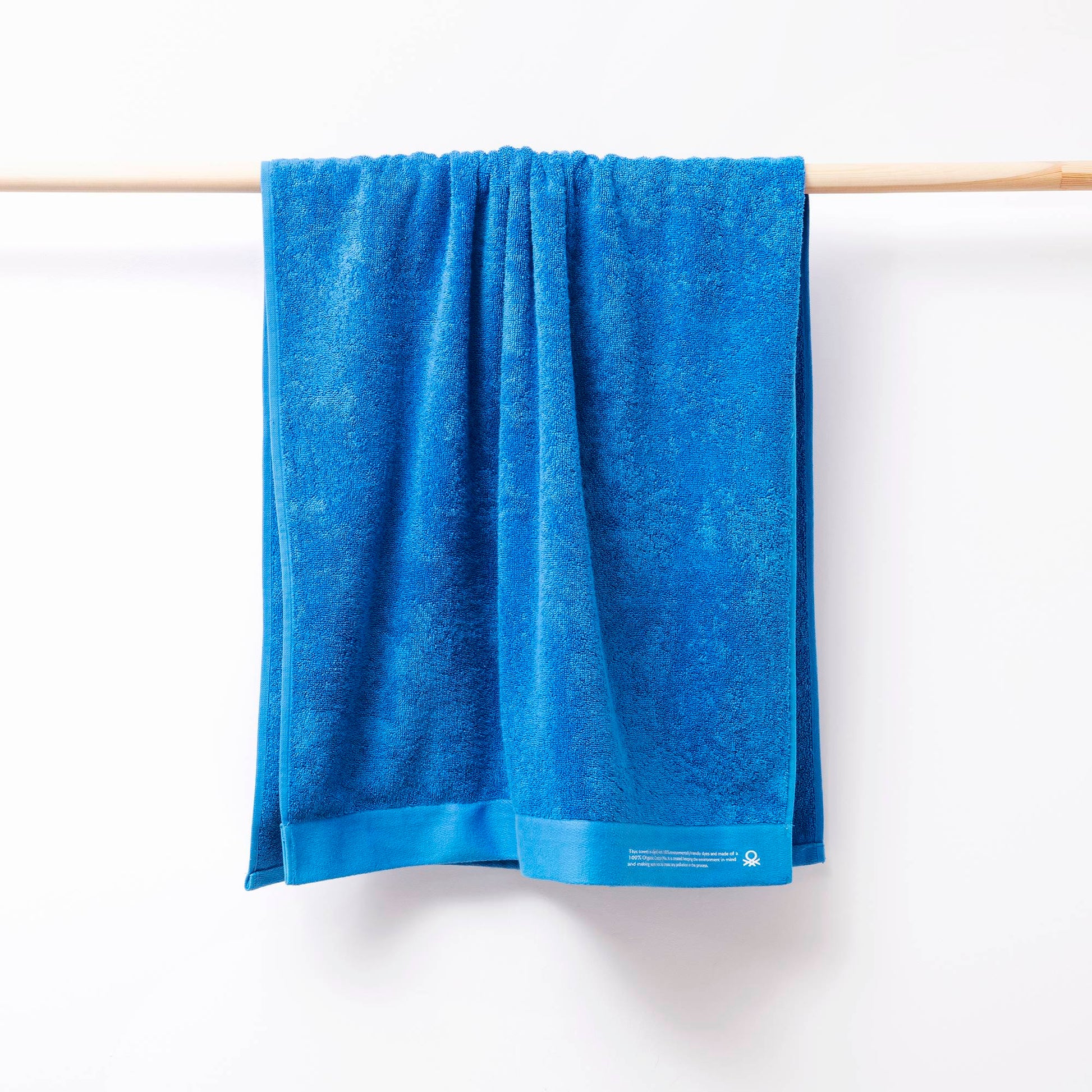 Toalla 90x150 Algodón Orgánico 450gsm Azul Benetton_3