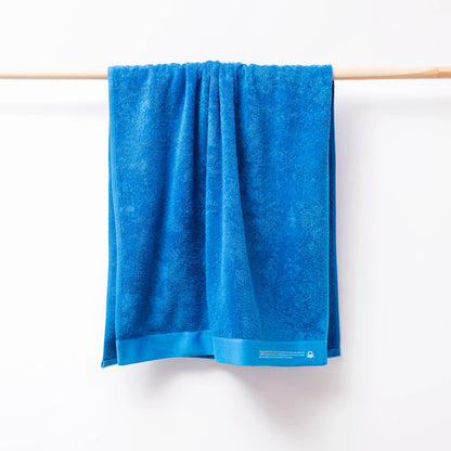 Toalla 90x150 Algodón Orgánico 450gsm Azul Benetton_3