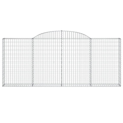 Cestas De Gaviones 8 Uds Forma De Arco Hierro 300x30x120/140 Cm_3