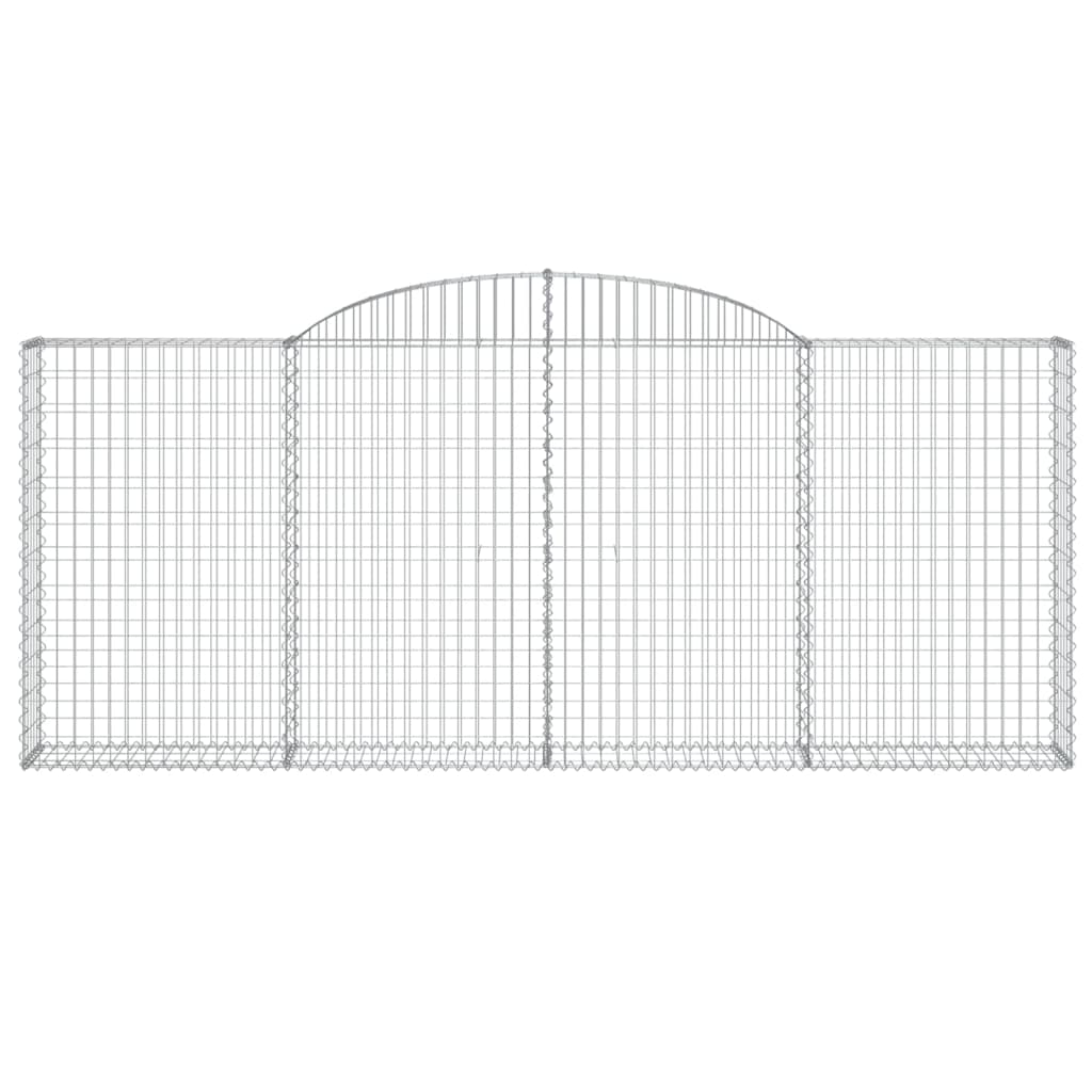 Cestas De Gaviones 6 Uds Forma De Arco Hierro 300x30x120/140 Cm_3