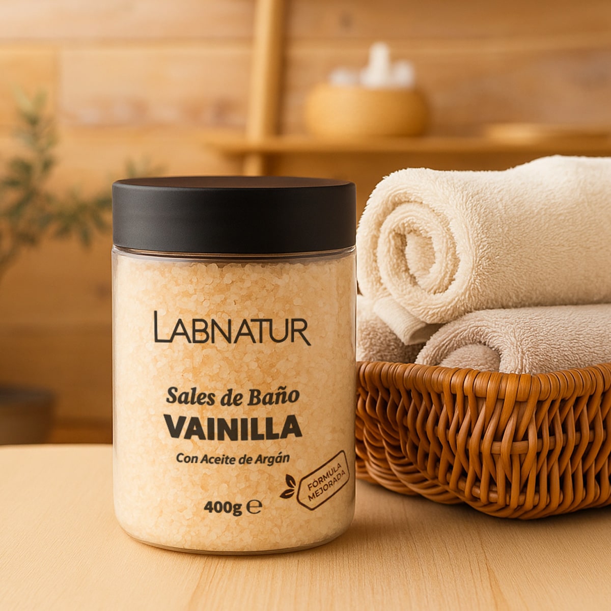 Sales de Baño Vainilla 400 g | Relajantes y Aromáticas | Fragancia Dulce y Reconfortante | Bienestar_1