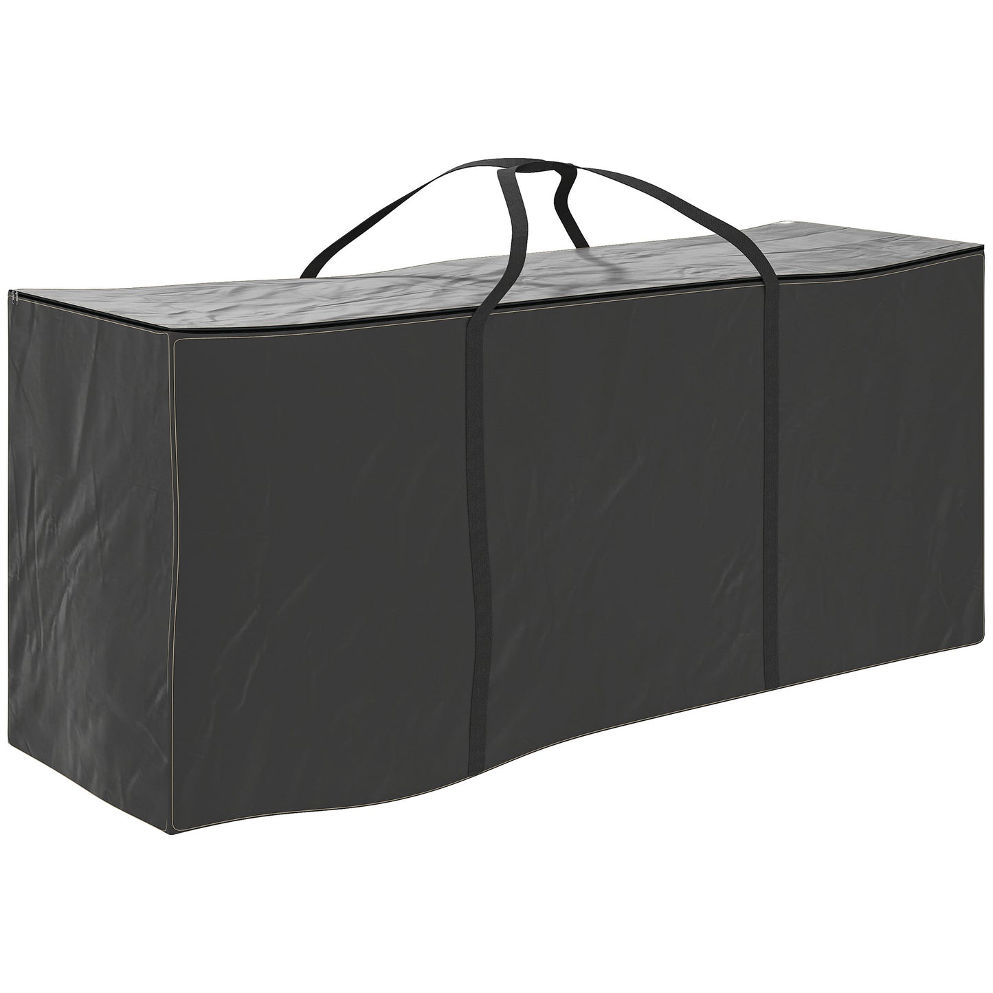 Outsunny Bolsa De Almacenamiento Para Cojines De Jardín 600d 125x40x55cm Negro_0