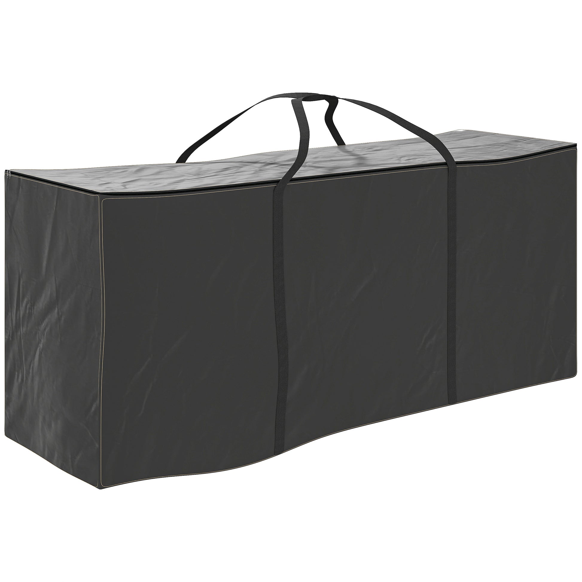 Outsunny Bolsa De Almacenamiento Para Cojines De Jardín 600d 125x40x55cm Negro_0