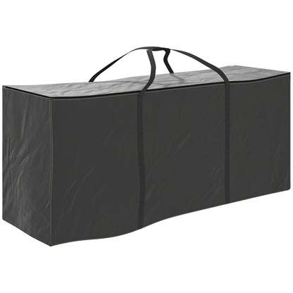 Outsunny Bolsa De Almacenamiento Para Cojines De Jardín 600d 125x40x55cm Negro_0