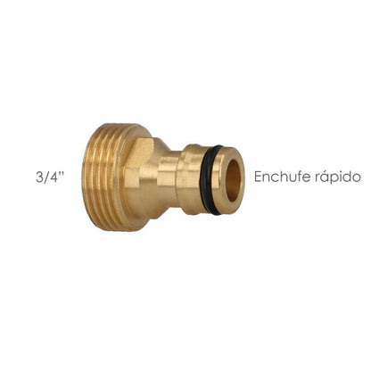 Adaptador Manguera Laton 3/4 Macho_1
