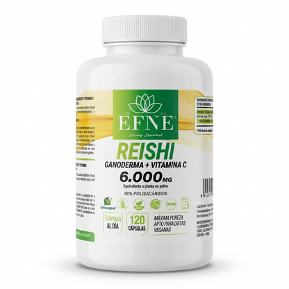 Reishi Ganoderma 6.000mg + Vitamina C Efne: Refuerza Inmunidad Y Controla El Estrés_0