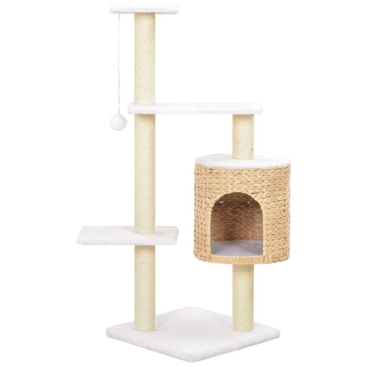 Vidaxl Rascador Para Gatos De Hierba Marina Con Poste De Sisal_0