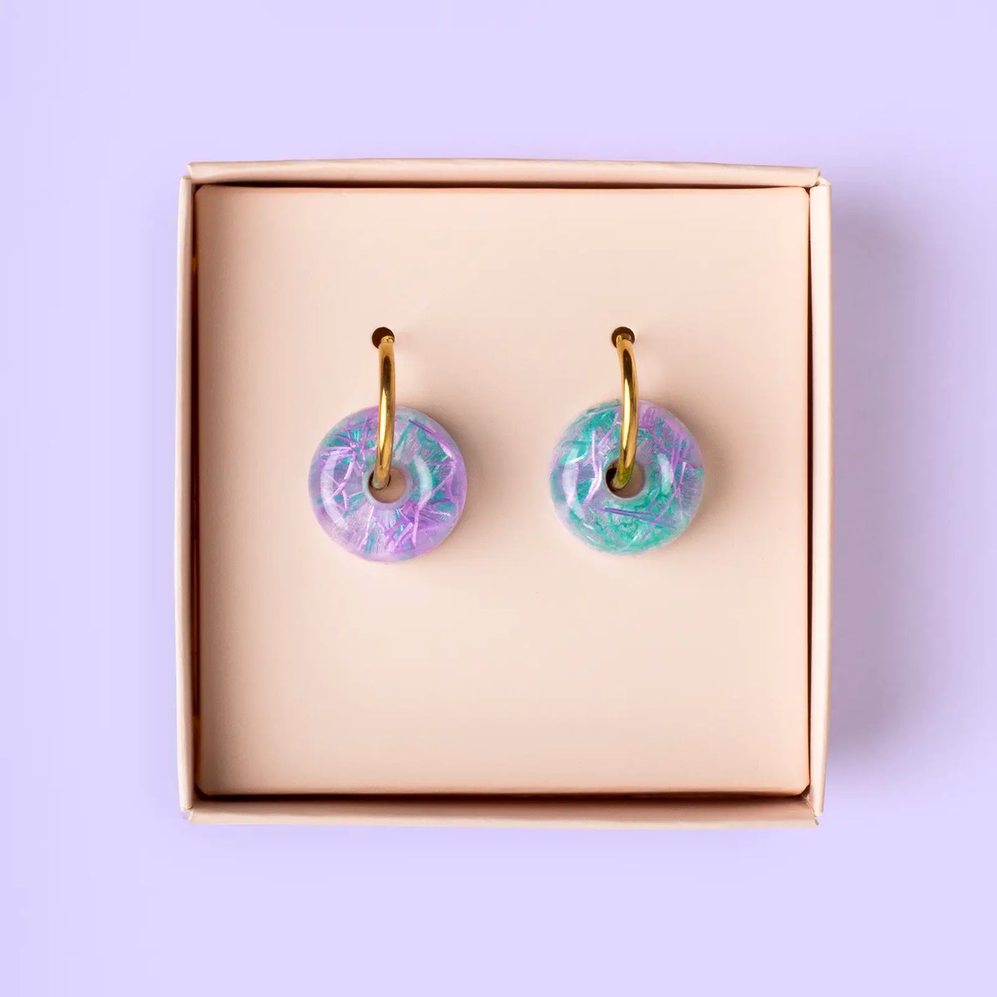 Pendientes Carnota Nature Vibes x Aurarte – Vidrio de Mar Reciclado de Galicia_1