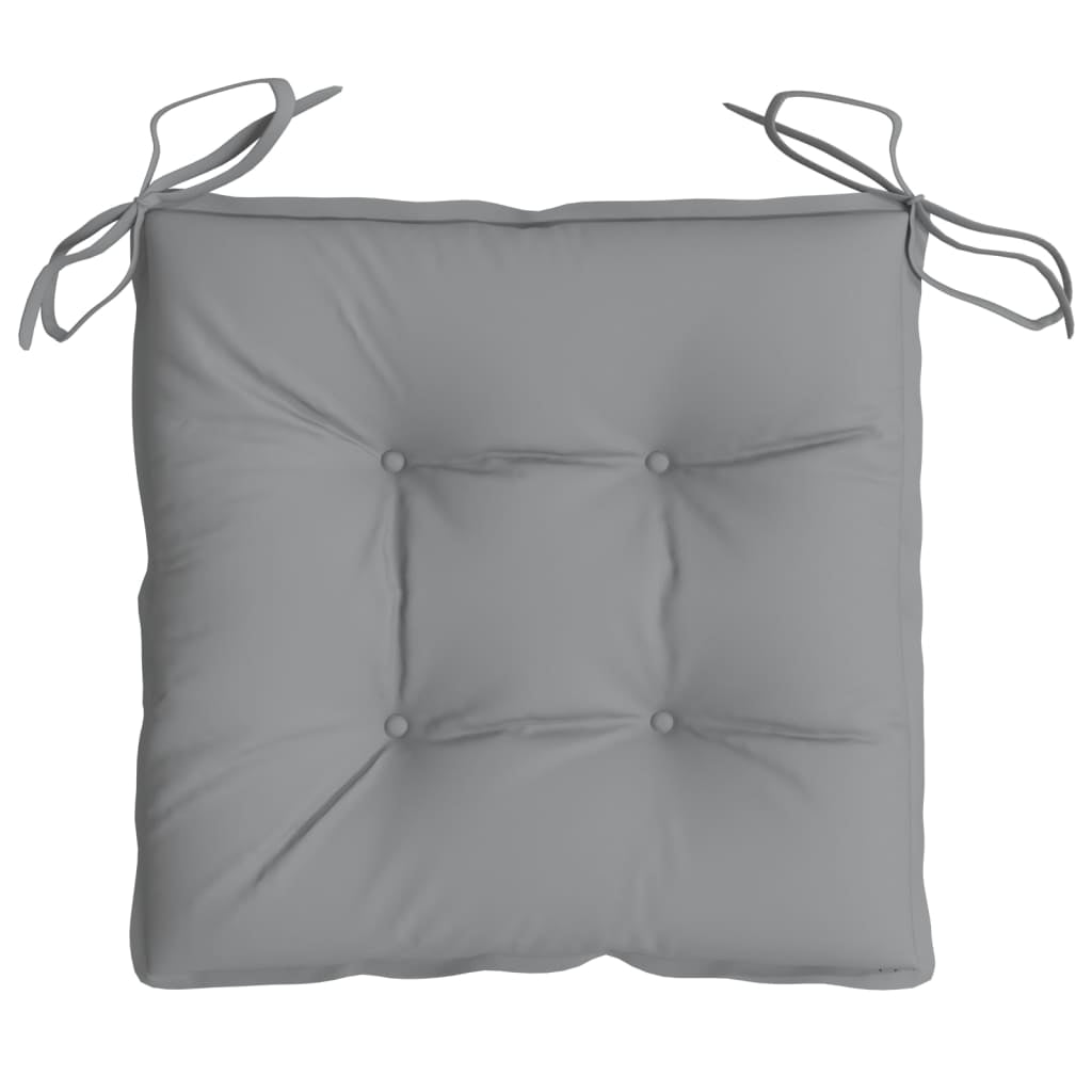 Vidaxl Cojines De Silla De Jardín 2 Uds Tela Oxford Gris 50x50x7 Cm_4