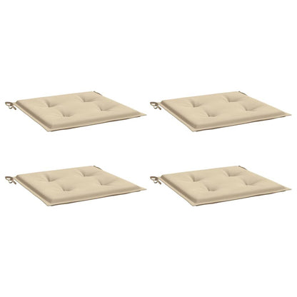 Vidaxl Cojines De Silla De Jardín 4 Uds Tela Oxford Beige 50x50x4 Cm_0