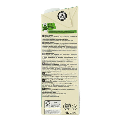 Pack 6 uds Bebida Vegetal de Almendra endulzada con Ágave BIO EcoMil 1L