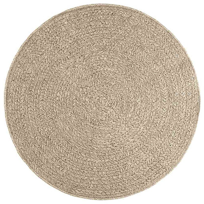 Vidaxl Alfombra Zizur Aspecto Yute Interior/exterior Beige Ø 120 Cm_0
