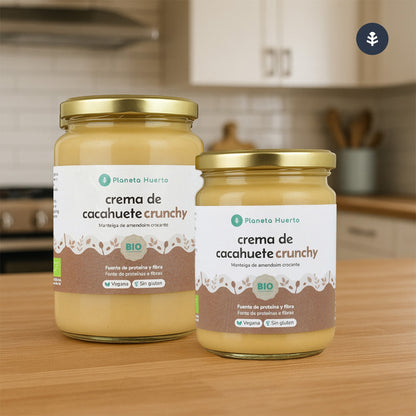 Crema de Cacahuete Crunchy ECO Planeta Huerto 350g