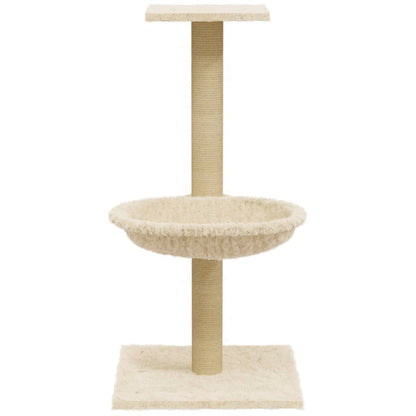 Vidaxl Rascador Para Gatos Con Poste De Sisal Crema 74 Cm_3