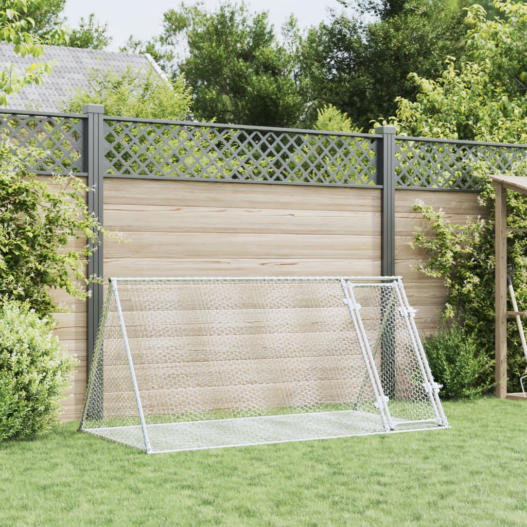 Conejera Acero Galvanizado Plateado 200x105x91 Cm_2