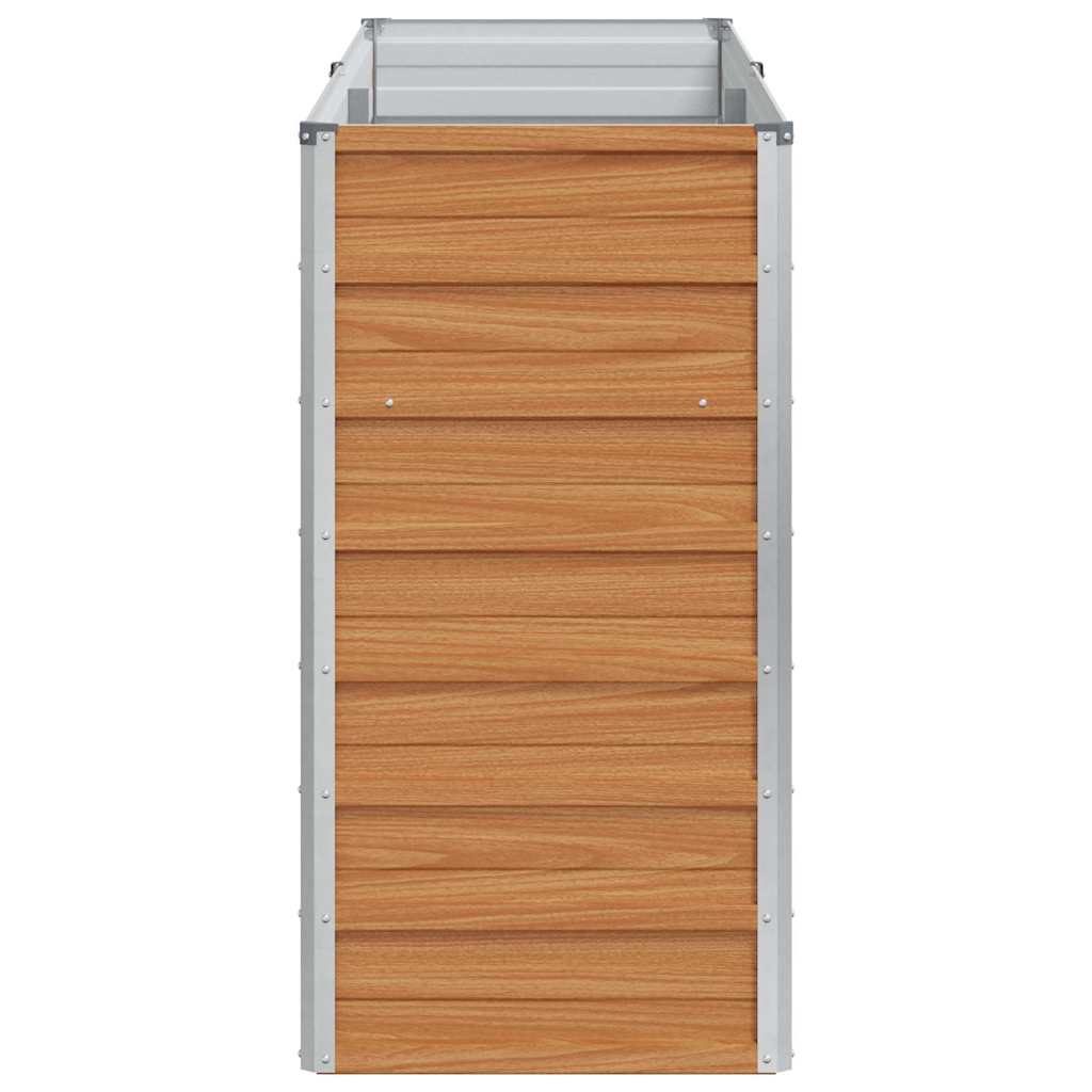 Arriate Elevado Marrón Claro 160 X 40 X 77 Cm Acero Galvanizado_5