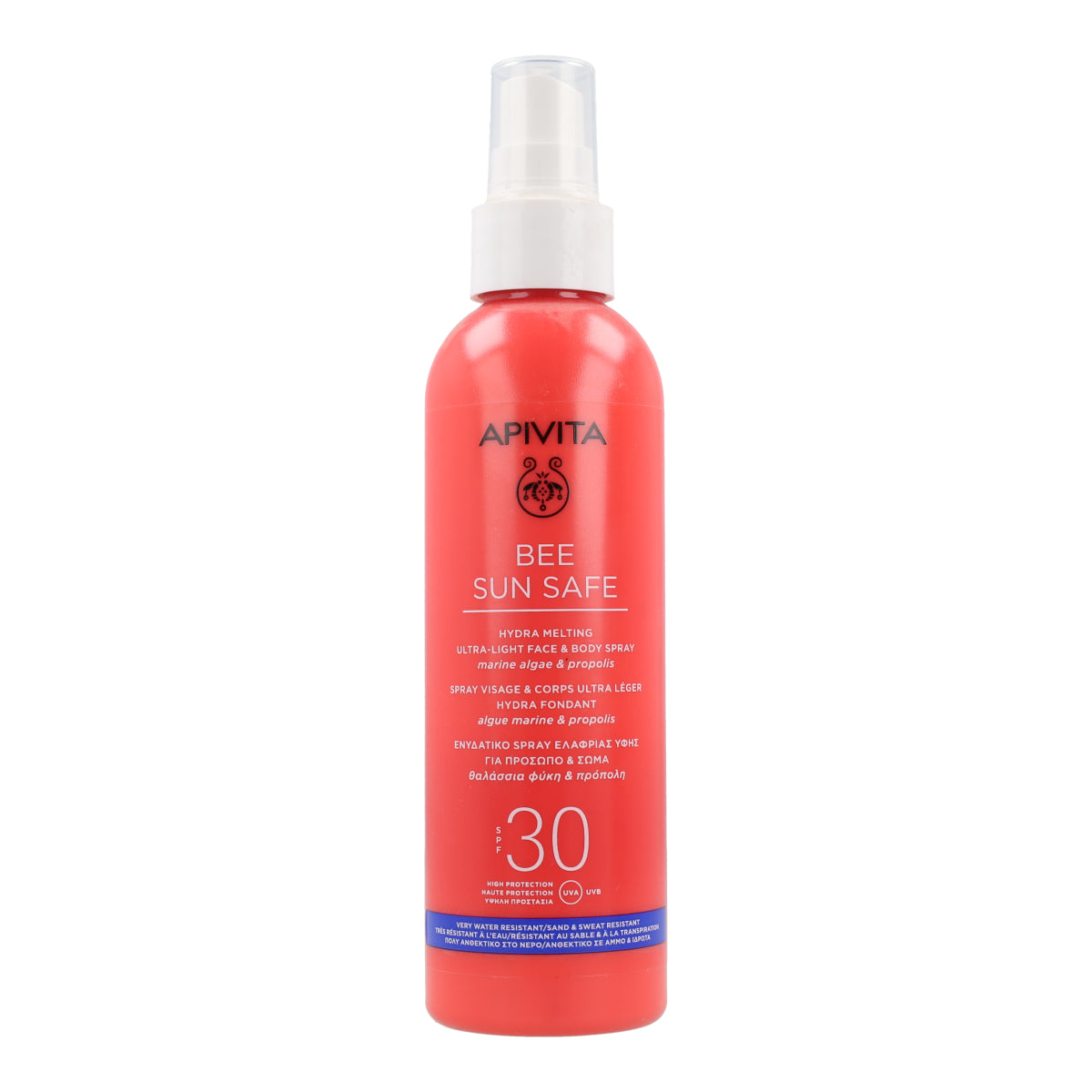 Spray Solar ultraligero Hydra Melting SPF30 Apivita 200ml