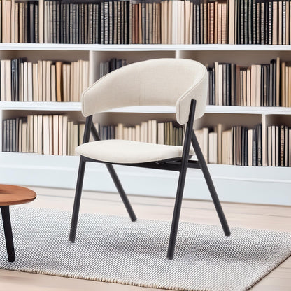 Silla Angie Negra Y Crudo - Diseño Contemporáneo 58x56x74cm - Well Home_2