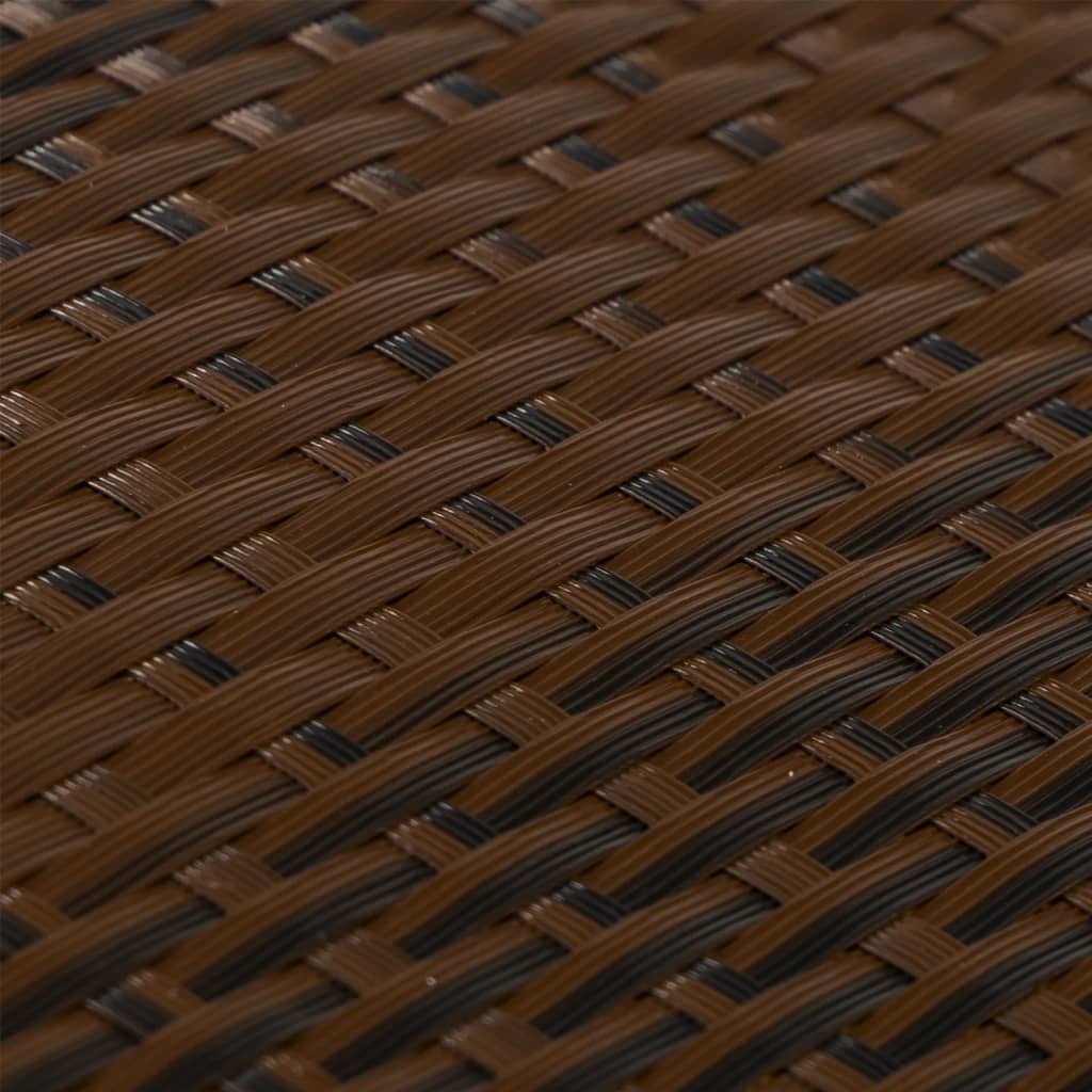 Toldo Para Balcón Ratán Sintético Marrón Y Negro 1000x100 Cm / Vetonek_1