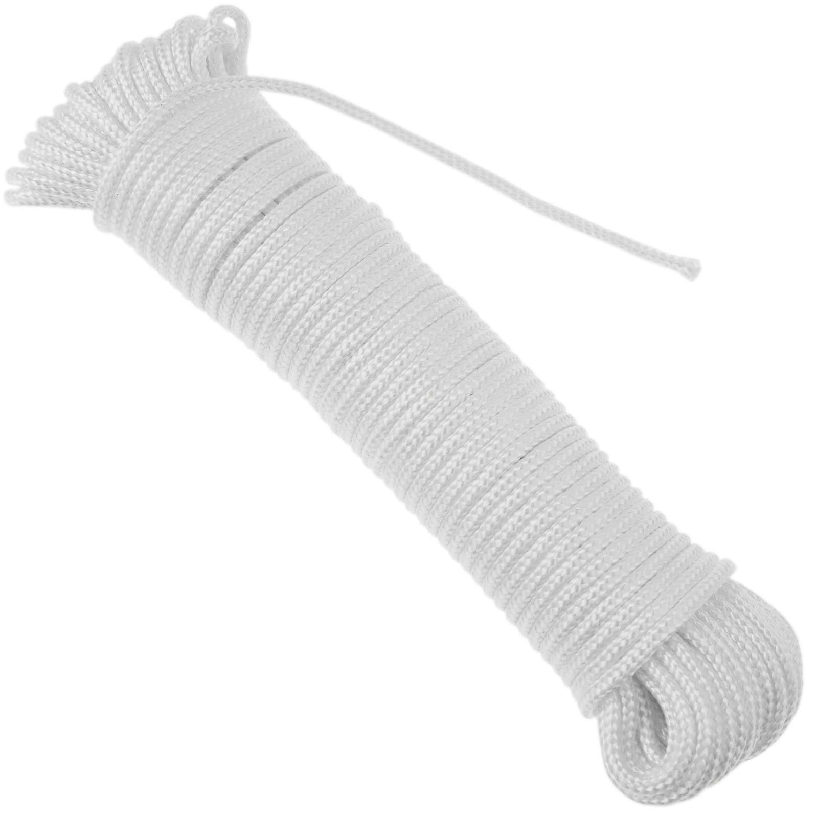 Cuerda Trenzada De Poliéster 20 M X 3 Mm Blanca_4