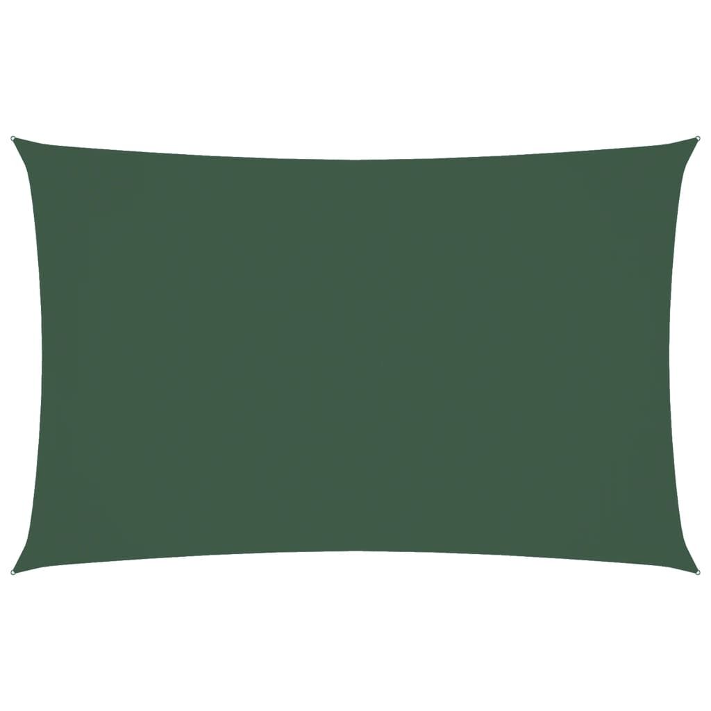Vidaxl Toldo De Vela Rectangular Tela Oxford Verde Oscuro 4x7 M_0