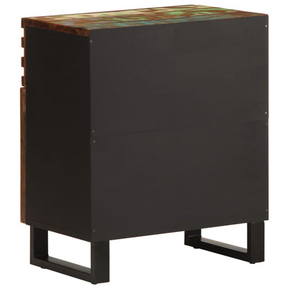 Mesita De Noche Madera Maciza De Acacia 50x34x60 Cm_2