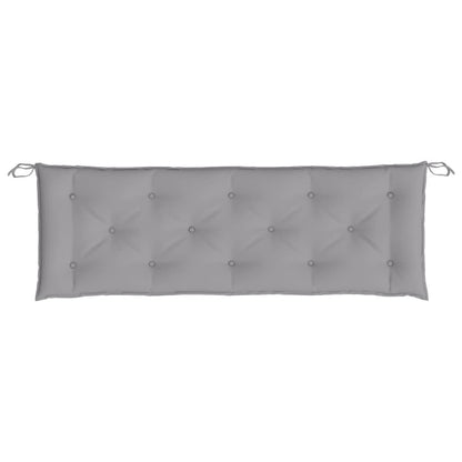 Vidaxl Cojín De Banco De Jardín Tela Oxford Gris 150x50x7 Cm_3