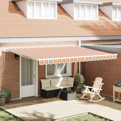 Toldo Retráctil Multicolor 450 X 300 Cm Poliéster Y Aluminio_1